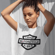 Load image into Gallery viewer, Latina Motorcycle Rider Emblem With Dominican Flag - SensibleTees