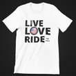 Load image into Gallery viewer, LIVE LOVE RIDE my own with American Flag - SensibleTees