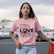 Load image into Gallery viewer, Female Rider LIVE LOVE RIDE Breast Cancer Awareness Tee - SensibleTees