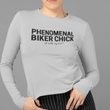 Load image into Gallery viewer, PHENOMENAL Biker Chick - I Ride My Own! Long Sleeve Shirt - SensibleTees