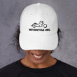 Load image into Gallery viewer, Motorcycle Girl Baseball Style Cap - SensibleTees