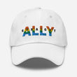 Load image into Gallery viewer, Straight ALLY for LGBTQIA Community embroidered Baseball-style cap