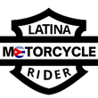 Load image into Gallery viewer, Latina Motorcycle Rider Emblem With Cuban Flag - SensibleTees