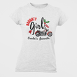 Load image into Gallery viewer, *Naughty Girl Biker...Santa's Favorite T-Shirt - SensibleTees