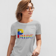 Load image into Gallery viewer, LGBTQIA PRIDE Unisex T-shirt with Colombian Flag