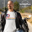 Load image into Gallery viewer, LGBTQIA PRIDE Unisex T-shirt with American Flag