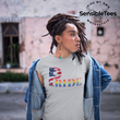 Load image into Gallery viewer, LGBTQIA PRIDE Unisex T-shirt with American Flag
