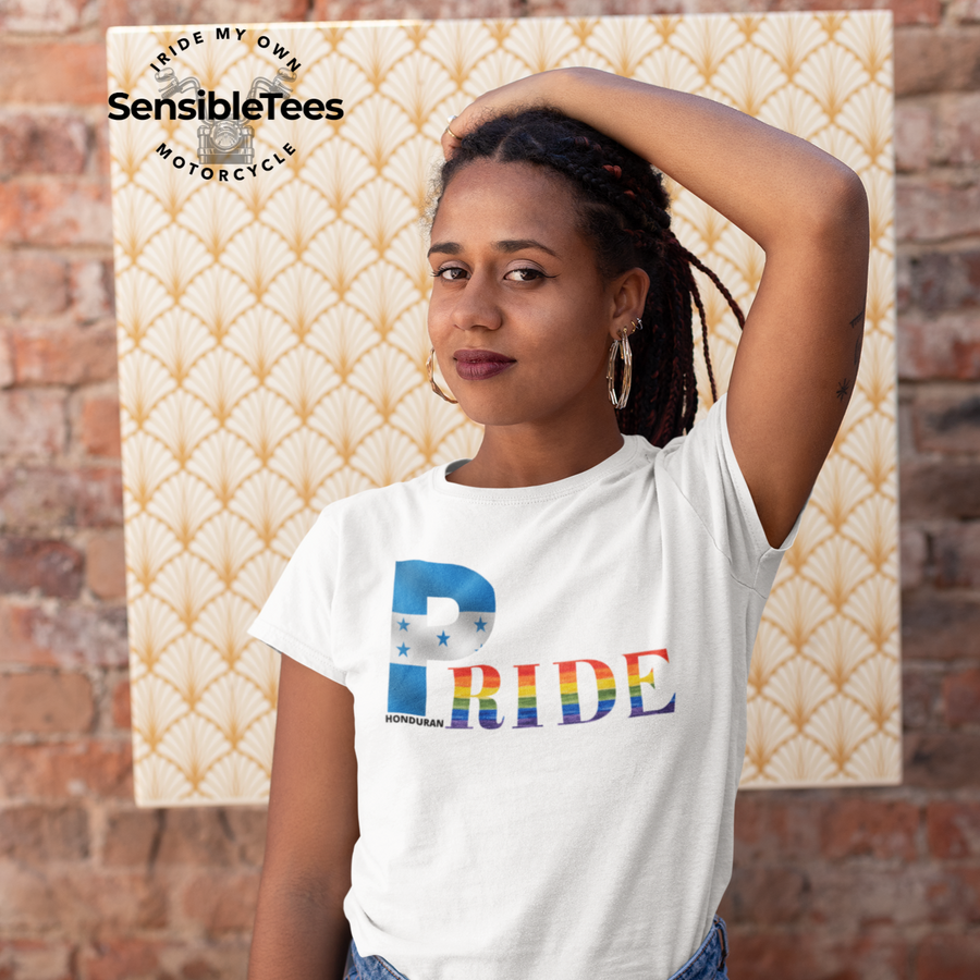 LGBTQIA PRIDE Unisex T-shirt with Honduran Flag