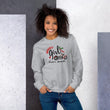 Load image into Gallery viewer, Naughty Girl Biker... Santa's Favorite Crewneck Sweatshirt - SensibleTees