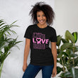 Load image into Gallery viewer, Female Rider LIVE LOVE RIDE Breast Cancer Awareness Tee - SensibleTees