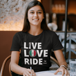 Load image into Gallery viewer, LIVE LOVE RIDE my own with Mexican Flag - SensibleTees