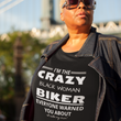Load image into Gallery viewer, I'm the Crazy BLACK WOMAN Everyone warned you about- I Ride my own - SensibleTees