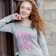 Load image into Gallery viewer, LIVE LOVE RIDE Breast Cancer Awareness T-Shirt - SensibleTees