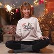 Load image into Gallery viewer, Naughty Girl Biker... Santa's Favorite Crewneck Sweatshirt - SensibleTees