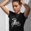 Load image into Gallery viewer, Wild Like My Curls 1 Motorcycle T-Shirt for Women Who Ride Their Own