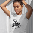 Load image into Gallery viewer, Wild Like My Curls 1 Motorcycle T-Shirt for Women Who Ride Their Own