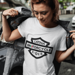 Load image into Gallery viewer, Latina Motorcycle Rider Emblem With Mexican Flag - SensibleTees
