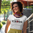 Load image into Gallery viewer, Teacher strong with albanian flag Unisex T-Shirt