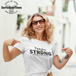 Load image into Gallery viewer, teacher strong with pride flag unisex t-shirt
