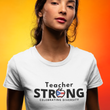 Load image into Gallery viewer, Teacher Strong with Puerto Rican Flag Unisex T-Shirt