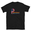 Load image into Gallery viewer, LGBTQIA PRIDE Unisex T-shirt with American Flag