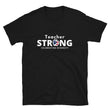 Load image into Gallery viewer, Teacher strong with American flag unisex t-shirt
