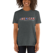 Load image into Gallery viewer, AmeRICAN - You can't say 'American' without the 'RICAN' Short-Sleeve Unisex T-Shirt