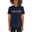Load image into Gallery viewer, AmeRICAN - You can't say 'American' without the 'RICAN' Short-Sleeve Unisex T-Shirt