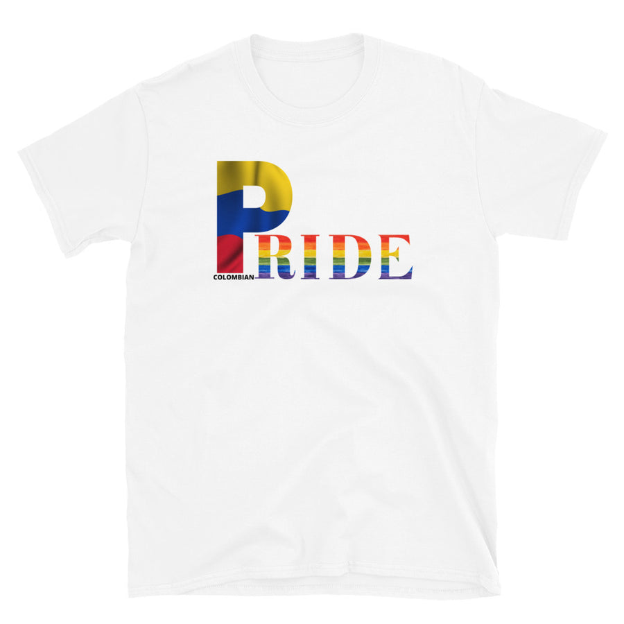LGBTQIA PRIDE Unisex T-shirt with Colombian Flag