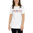 Load image into Gallery viewer, AmeRICAN - You can't say 'American' without the 'RICAN' Short-Sleeve Unisex T-Shirt