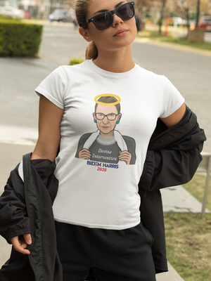 RBG Devine Intervention  Election 2020 Short-Sleeve T-Shirt - SensibleTees