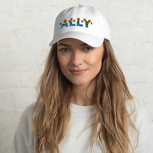 Straight  ALLY for LGBTQIA Community embroidered  Baseball-style cap