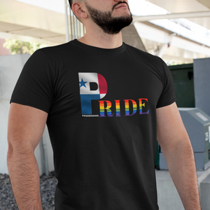 LGBTQIA PRIDE Unisex T shirt with Panamanian Flag