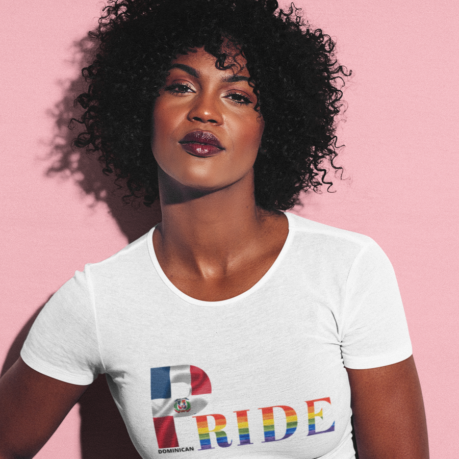 LGBTQIA PRIDE Unisex T-shirt with Dominican Flag