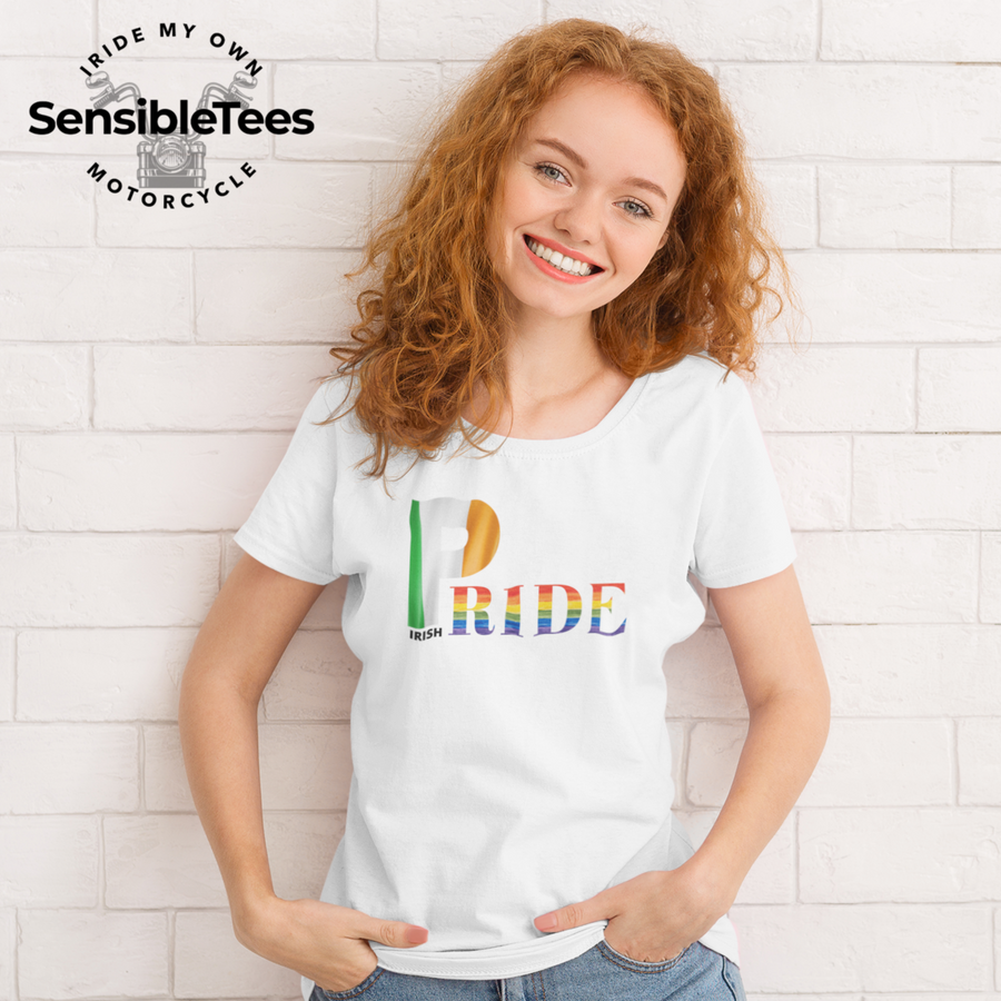 LGBTQIA PRIDE Unisex T-shirt with Irish Flag