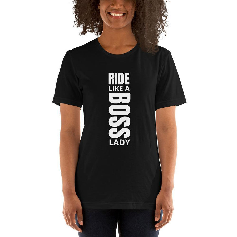 *RIDE LIKE A BOSS LADY  Motorcycle T-Shirt - SensibleTees