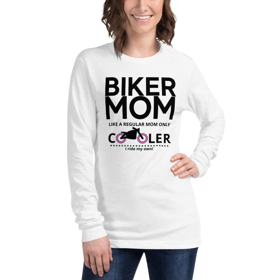 BIKER MOM Like a regular MOM only COOLER - SensibleTees