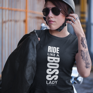 *RIDE LIKE A BOSS LADY  Motorcycle T-Shirt - SensibleTees