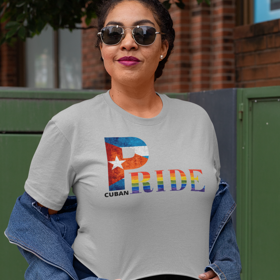 LGBTQIA PRIDE Unisex T-shirt with Cuban Flag