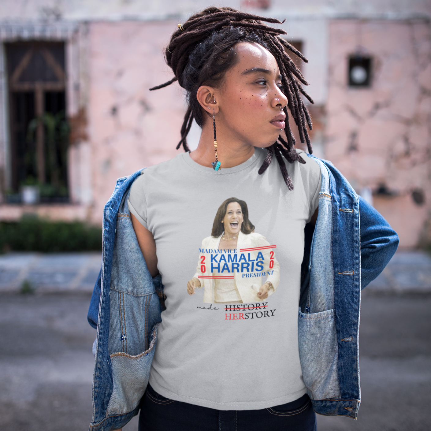 – Harris changed Kamala SensibleTees HIStory HERstory to T-shirt Madam