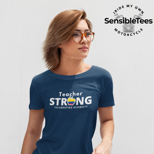 teacher strong with Colombian Flag  Unisex T-Shirt