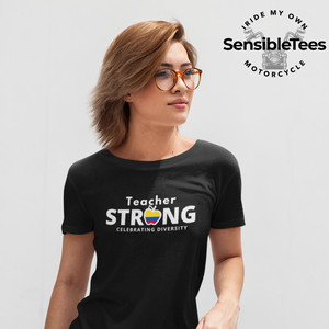 teacher strong with Colombian Flag  Unisex T-Shirt