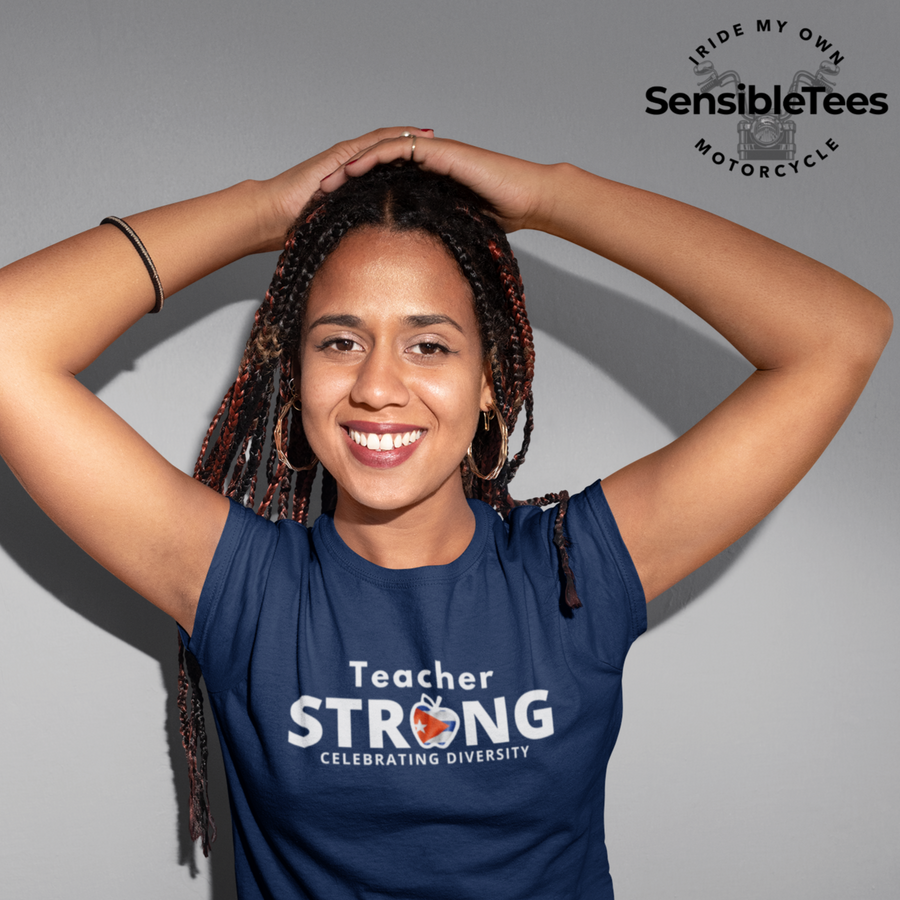 teacher strong with Cuban flag unisex t-shirt