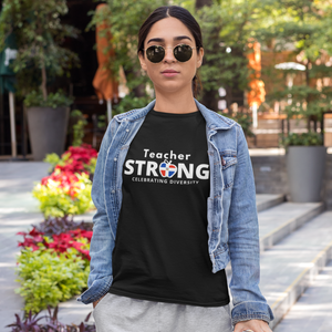 Teacher Strong with Dominican Flag Unisex T-shirt