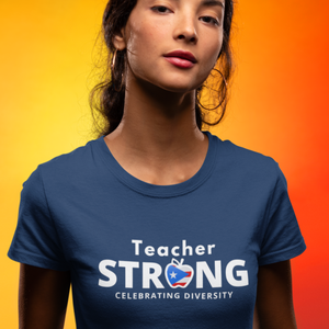 Teacher Strong with Puerto Rican Flag  Unisex T-Shirt