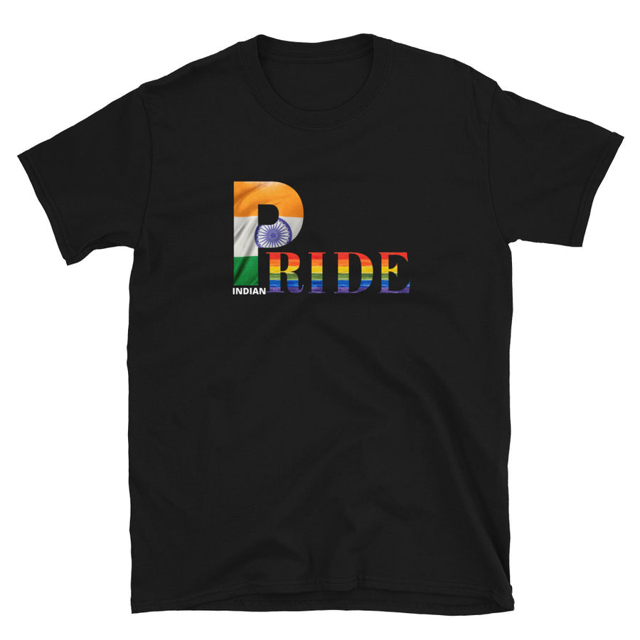 LGBTQIA PRIDE Unisex T-shirt with Indian Flag