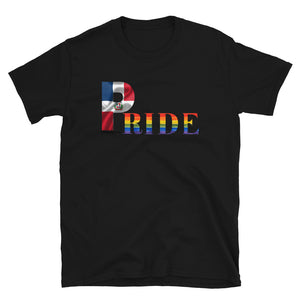 LGBTQIA PRIDE Unisex T-shirt with Dominican Flag