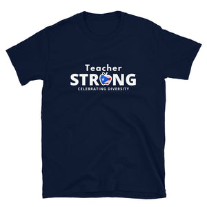 Teacher Strong with Puerto Rican Flag  Unisex T-Shirt