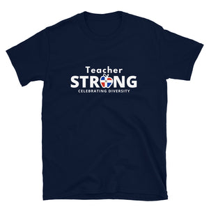 Teacher Strong with Dominican Flag Unisex T-shirt
