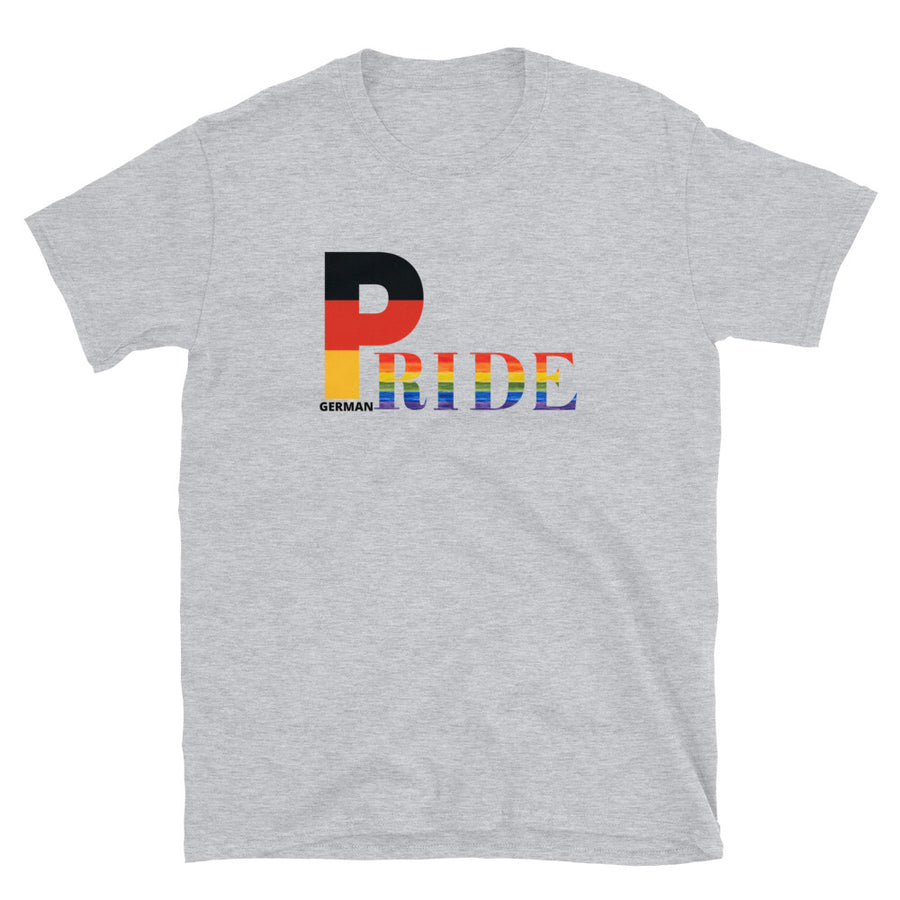 LGBTQIA PRIDE Unisex T-shirt with German Flag